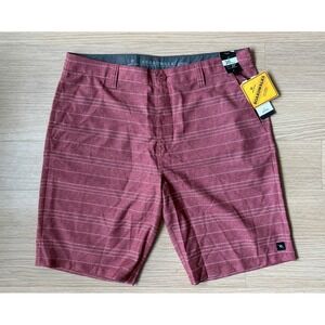 Rip Curl Boardwalk Hybrid Shorts Mens 36 Red Striped  New NWT